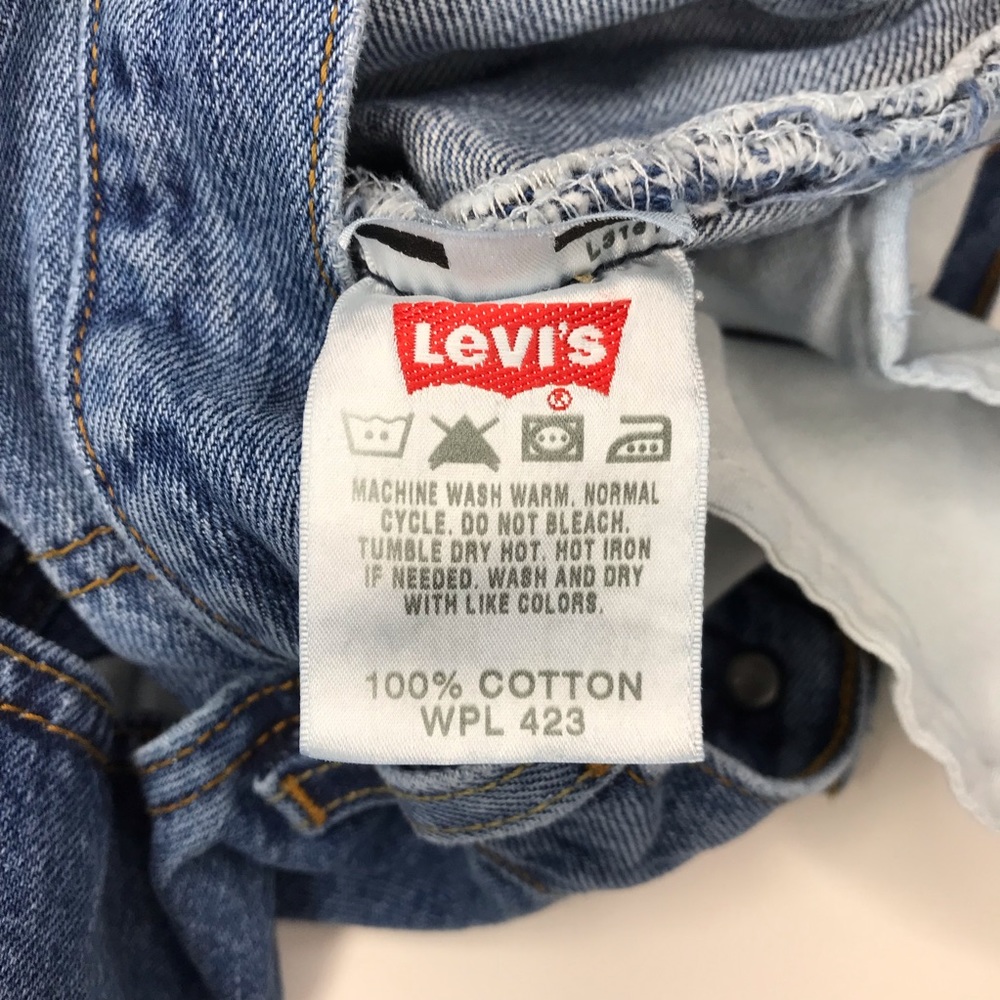 Levi's Button Fly 501 XX Straight Jeans in Medium Wash Blue 38 x 32 - Picture 3 of 12